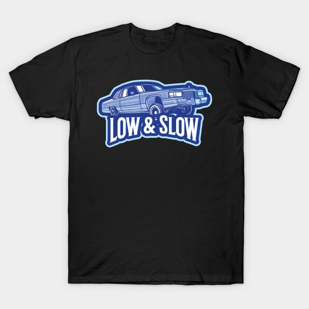 Low & Slow Lowrider Car T-Shirt by Stick em Up